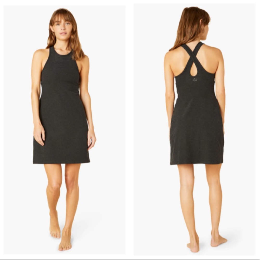 NWOT Beyond Yoga Spacedye Under Lock and Key Dress Darkest Night Tennis